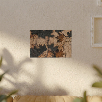 Cozy Shadow Play Canvas Art - Texture Japandi