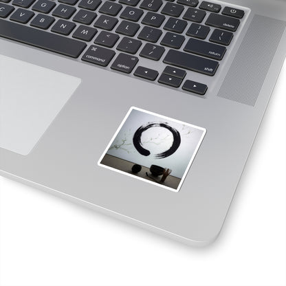 Tea Ceremony Enso Sticker | Contemplative Zen Art