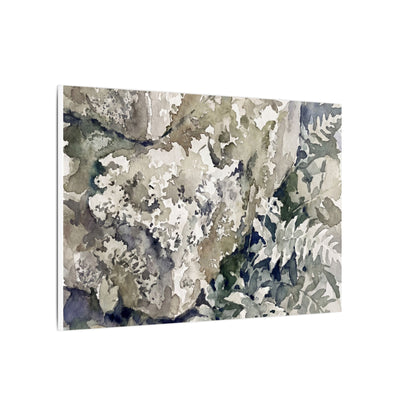 Stone Lantern Watercolor Canvas Art | Elegant Japandi Art