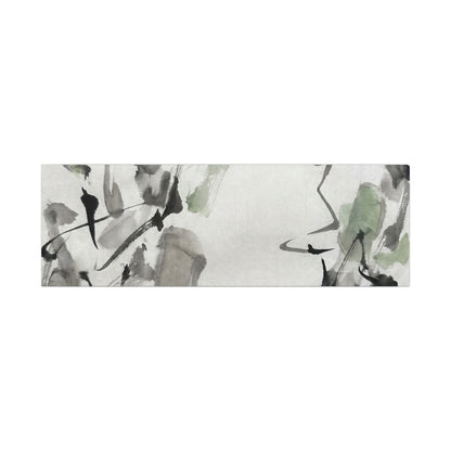 Zen Ink Brushstroke in Overcast | Sumi E Canvas Art