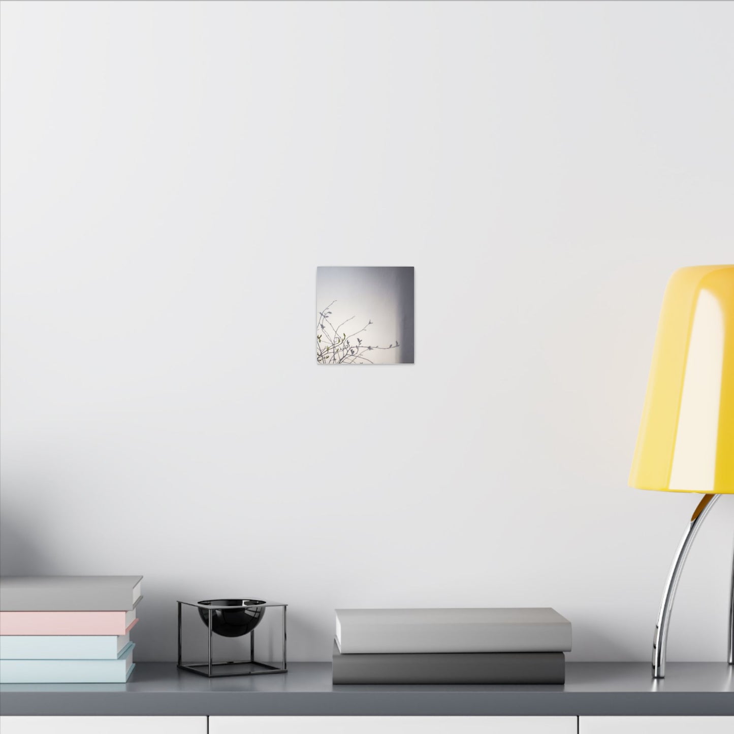 Japandi Shadow Play in Dawn | Japanese Pattern Canvas Art