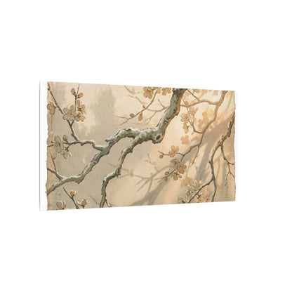 Cherry Blossom Canvas Art | Winter Japandi Japanese Pattern Art
