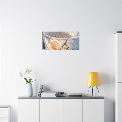 Resilient Ceramic Bowl Canvas Art - Gold Vein Kintsugi