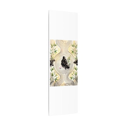 Zen Rock Garden in Golden Hour | Sumi E Canvas Art