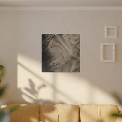 Silk Drape Canvas Art | Spring Japandi Japanese Pattern Art