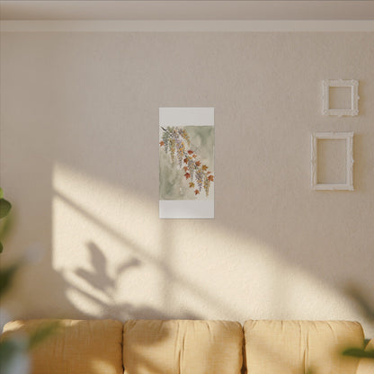 Ma Wisteria Canvas Art - Japandi Watercolor