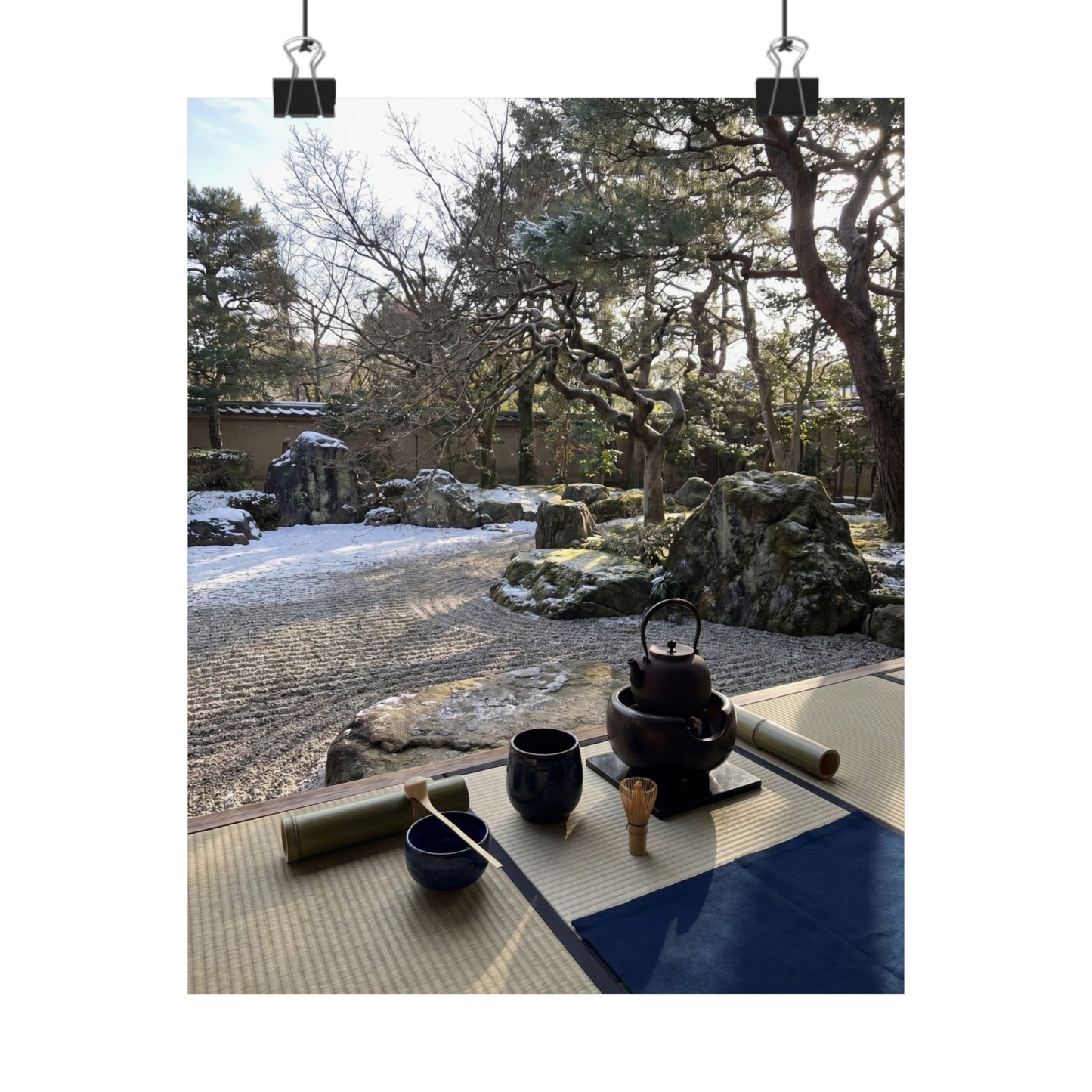 Ma Tea Ceremony Wall Art Print - Zen Karesansui