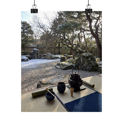 Ma Tea Ceremony Wall Art Print - Zen Karesansui