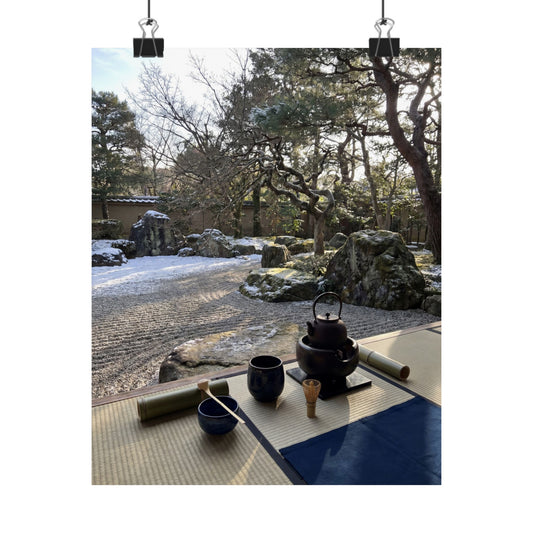 Ma Tea Ceremony Wall Art Print - Zen Karesansui