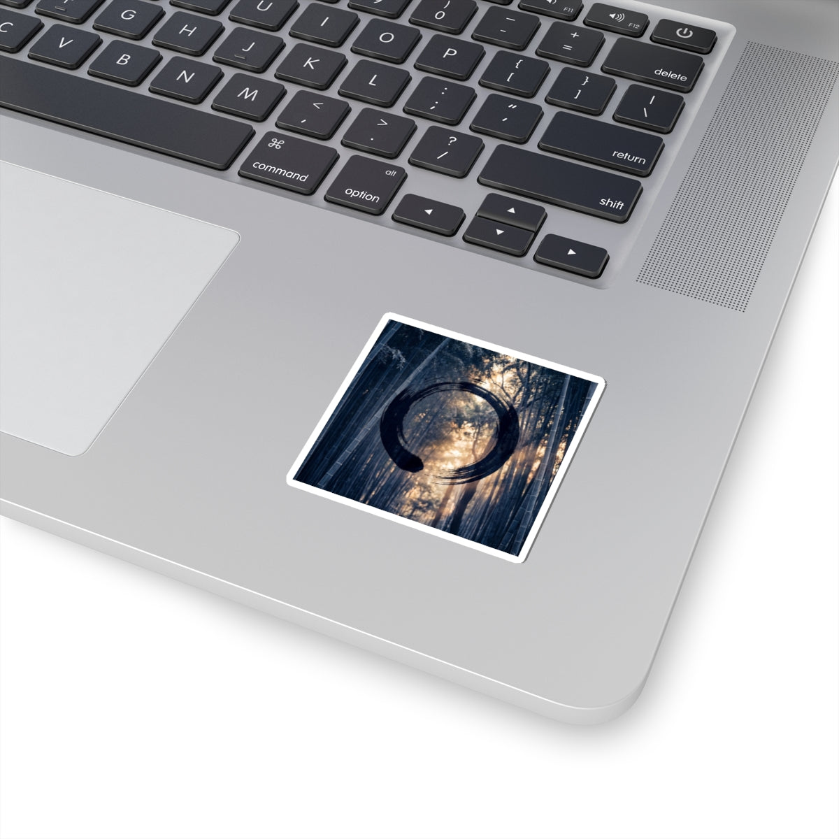 Zen Bamboo Grove in Golden Hour | Enso Sticker