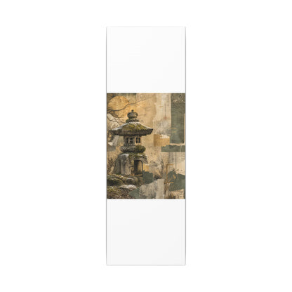 Elegant Stone Lantern Canvas Art - Texture Japandi