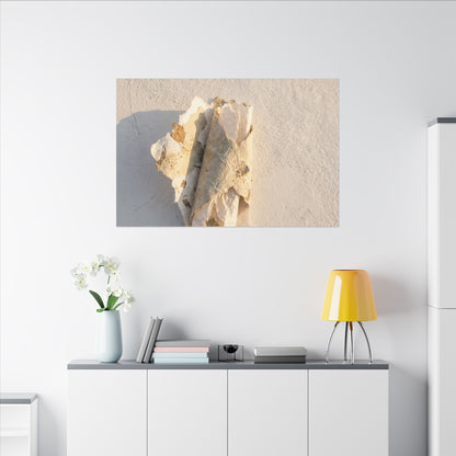 Paper Fold Canvas Art | Winter Japandi Texture Art
