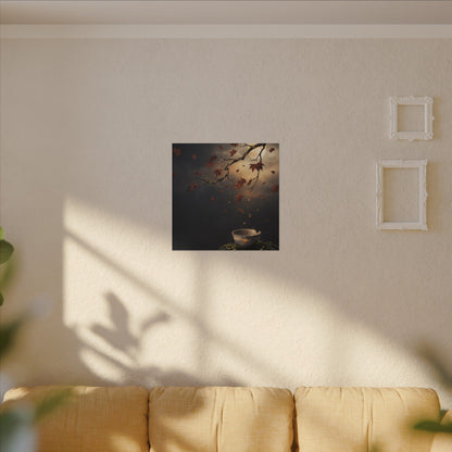 Moonlit Garden Gold Repair Canvas Art | Beautiful Kintsugi Art