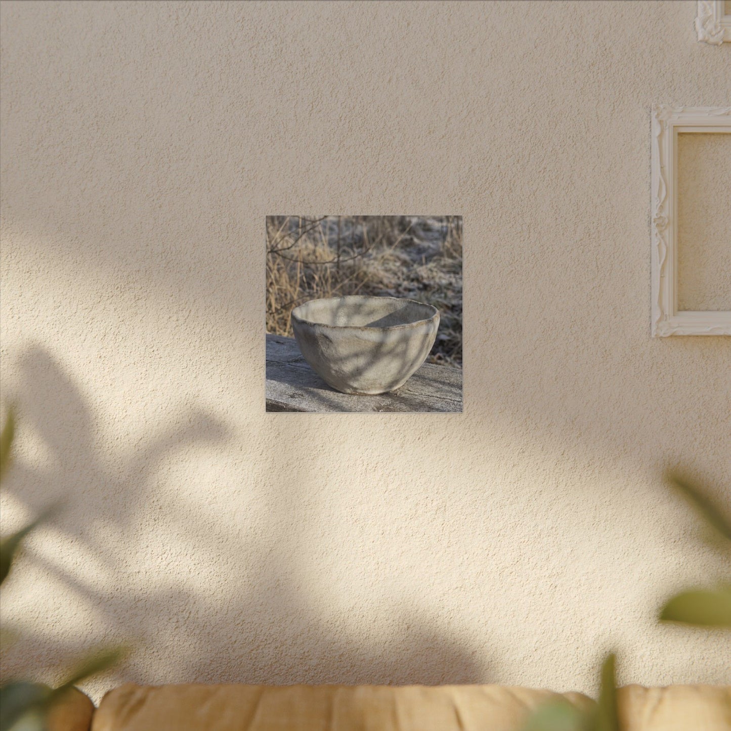 Dappled Ceramic Bowl Canvas Art - Japandi Fukinsei
