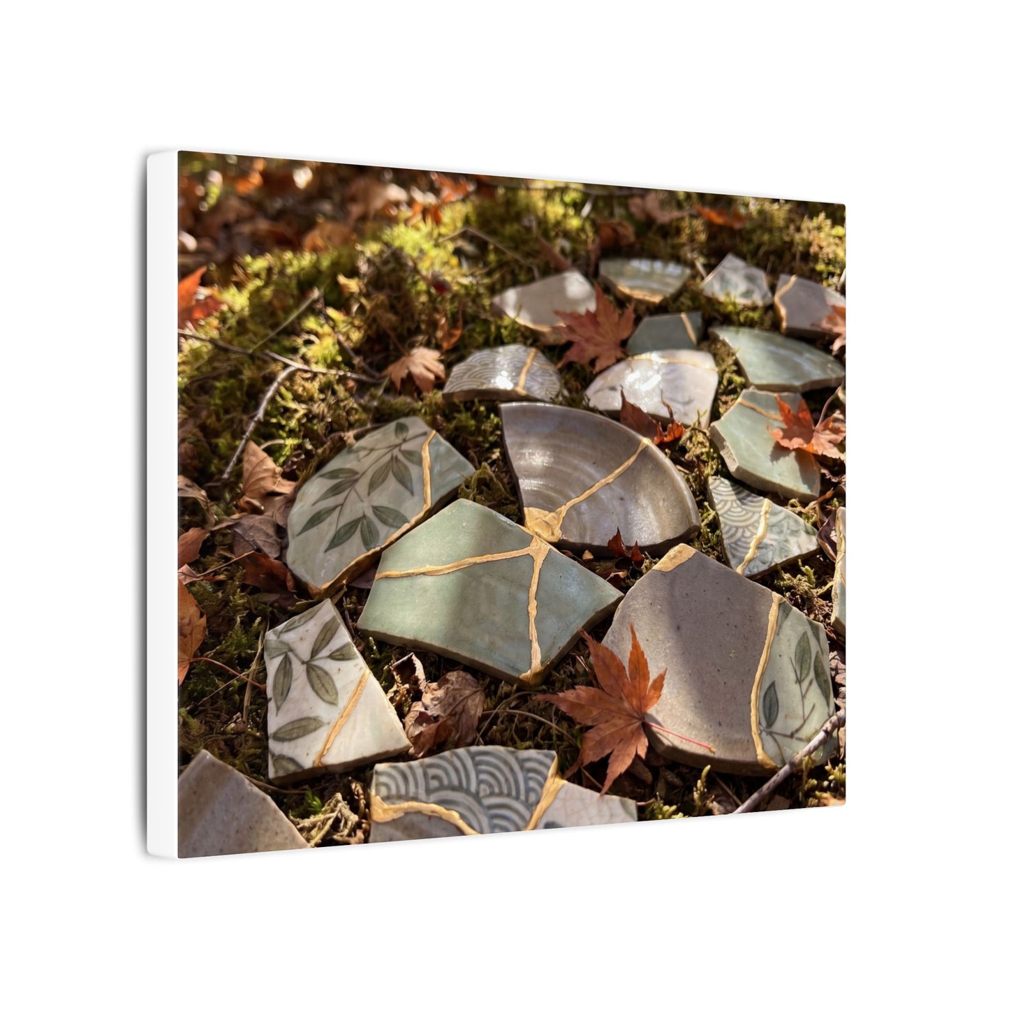 Broken Pottery Japanese Pattern Canvas Art | Elegant Japandi Art