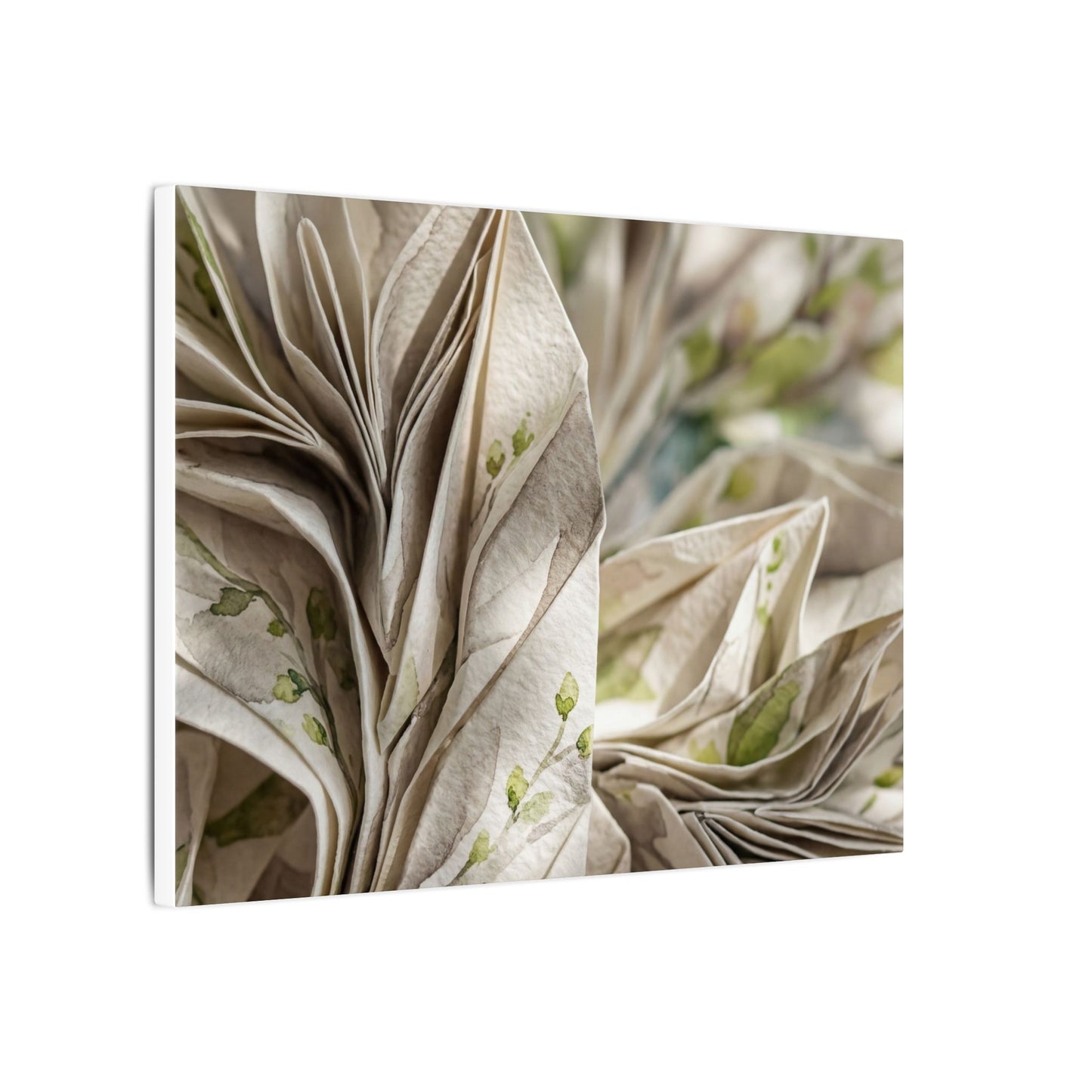 Fukinsei Paper Fold Canvas Art - Japandi Watercolor