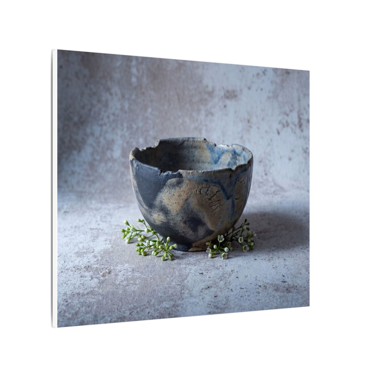 Ceramic Bowl Spring Canvas Art | Japandi Warm Design
