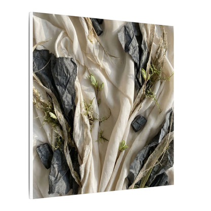 Spring Silk Drape Texture Canvas Art | Warm Decor