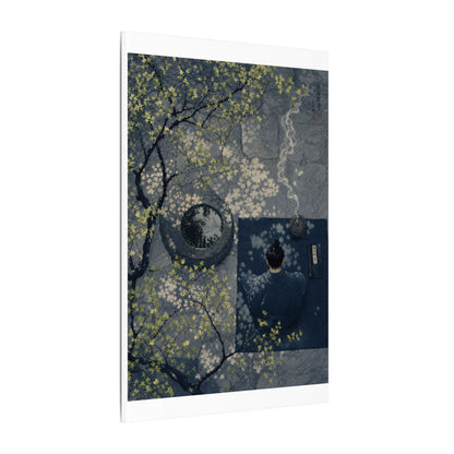 Spring Incense Smoke Ukiyo E Inspired Canvas Art | Tranquil Decor