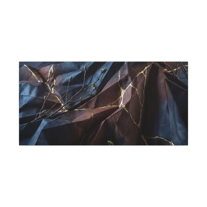 Paper Fold Broken Beauty Canvas Art | Philosophical Kintsugi Art