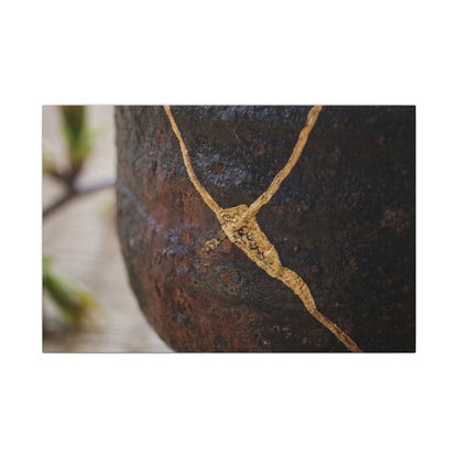 Dawn Tea Ceremony Canvas Art - Kintsugi Mono No Aware