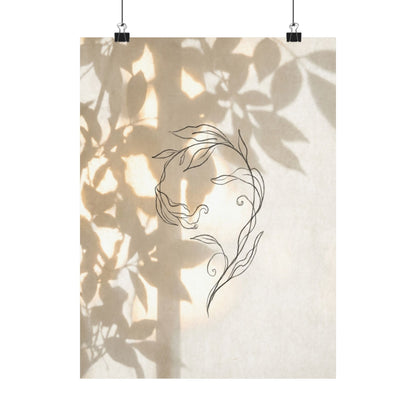 Candlelight Shoji Screen Wall Art Print - Japandi Fukinsei Art Print