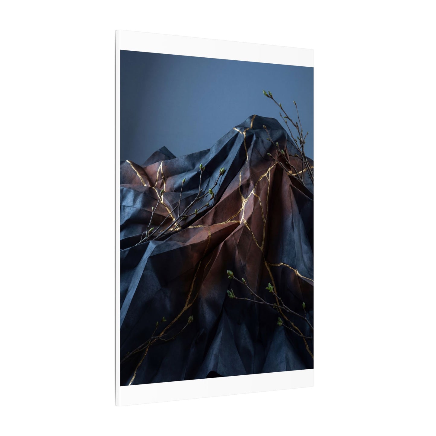Paper Fold Broken Beauty Canvas Art | Philosophical Kintsugi Art