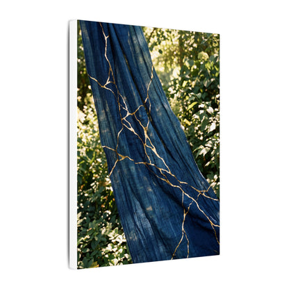 Resilient Silk Drape Canvas Art - Gold Repair Kintsugi