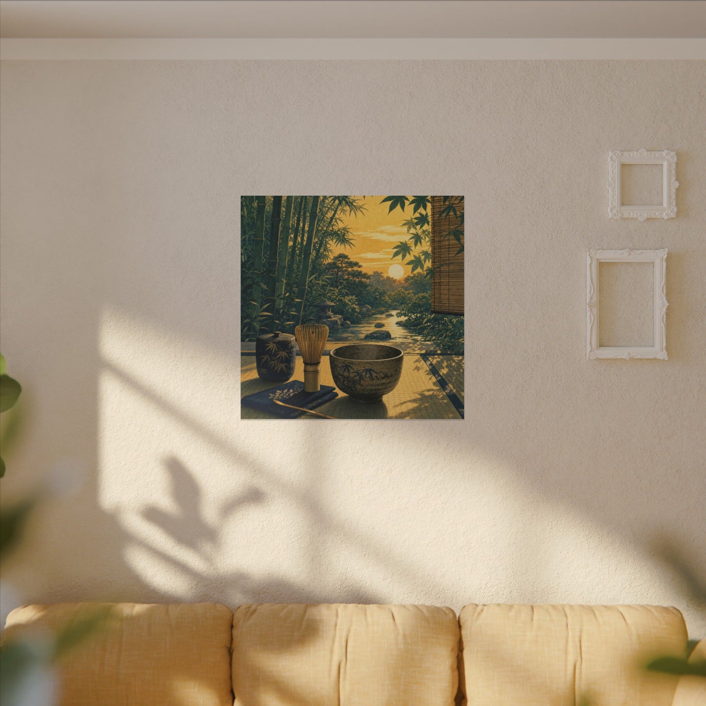 Ma Tea Ceremony Canvas Art - Zen Ukiyo E Inspired