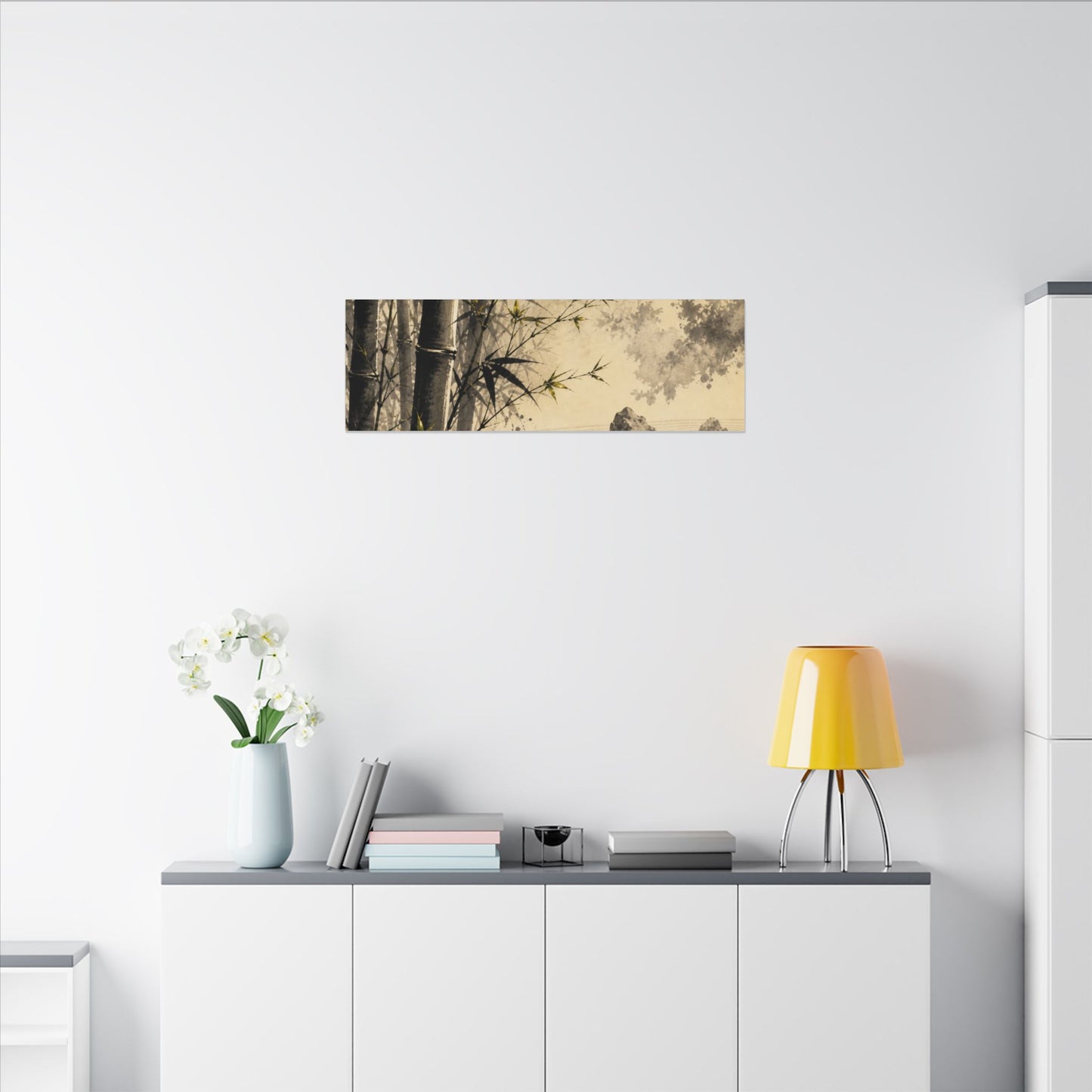 Peaceful Bamboo Grove Canvas Art - Karesansui Zen