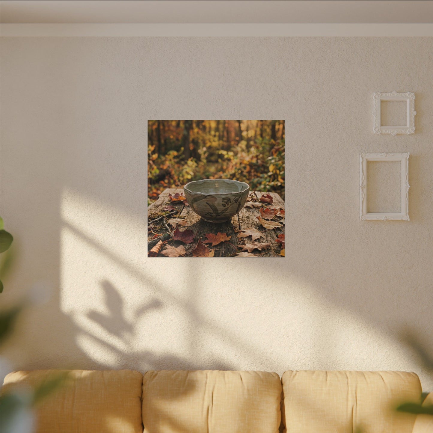 Spring Rock Garden Moody Minimal Canvas Art | Luxurious Decor