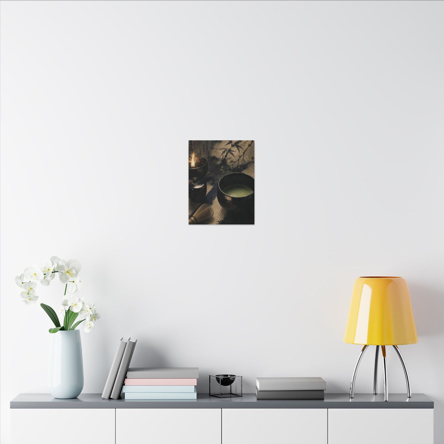 Ma Tea Ceremony Canvas Art - Zen Sumi E
