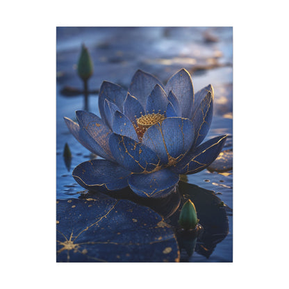 Kintsugi Lotus Flower in Dawn | Broken Beauty Canvas Art