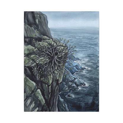 Pine Tree Spring Canvas Art | Japandi Neutral Design