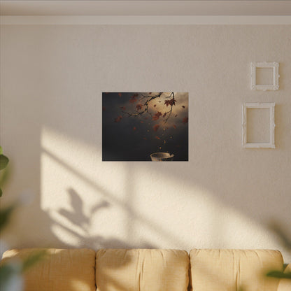 Moonlit Garden Gold Repair Canvas Art | Beautiful Kintsugi Art