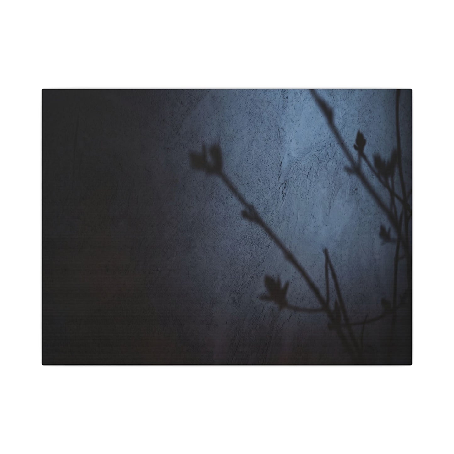 Shadow Play Canvas Art | Spring Dark Japandi Moody Minimal Art