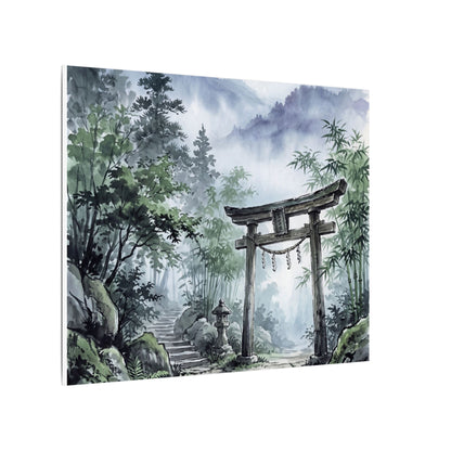 Moonlight Torii Gate Canvas Art - Zen Fukinsei