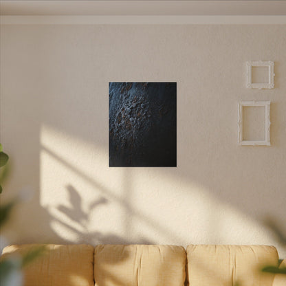 Rust Patina Canvas Art | Winter Dark Japandi Shadow Zen Art