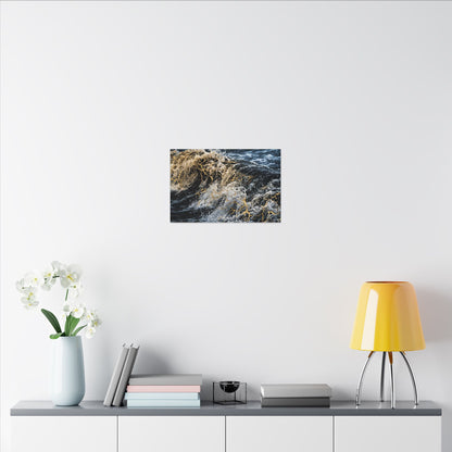 Ocean Wave Winter Canvas Art | Kintsugi Artful Design