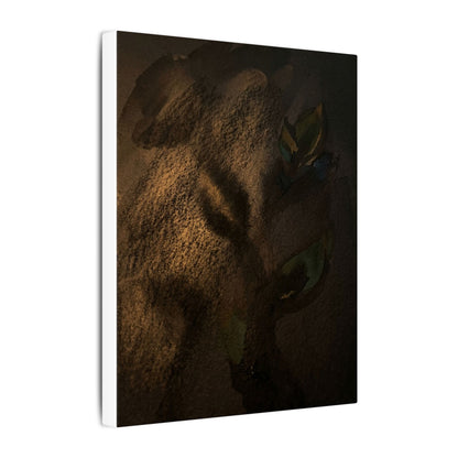 Candlelight Shadow Play Canvas Art - Dark Japandi Ma