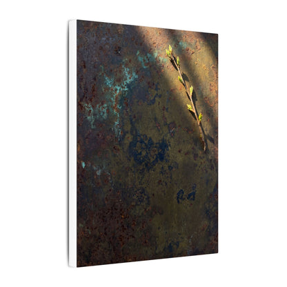 Golden Hour Rust Patina Canvas Art - Dark Japandi Ma