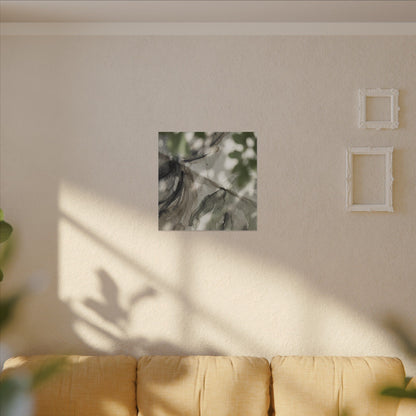Spring Paper Fold Watercolor Canvas Art | Warm Decor