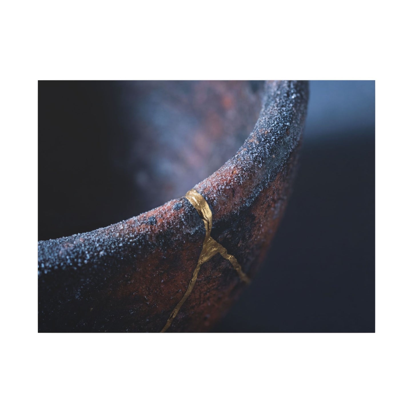 Artful Ceramic Bowl Canvas Art - Broken Beauty Kintsugi