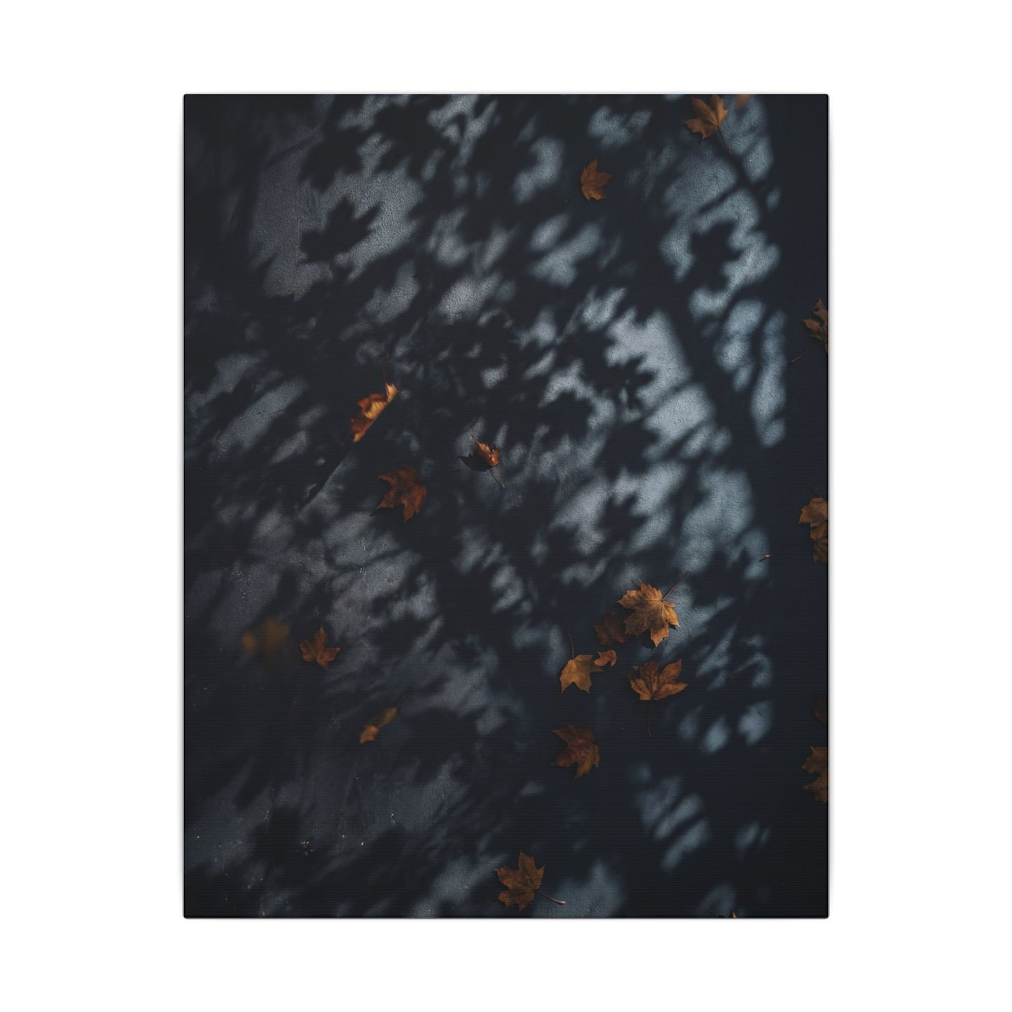 Autumn Shadow Play Shadow Zen Canvas Art | Atmospheric Decor