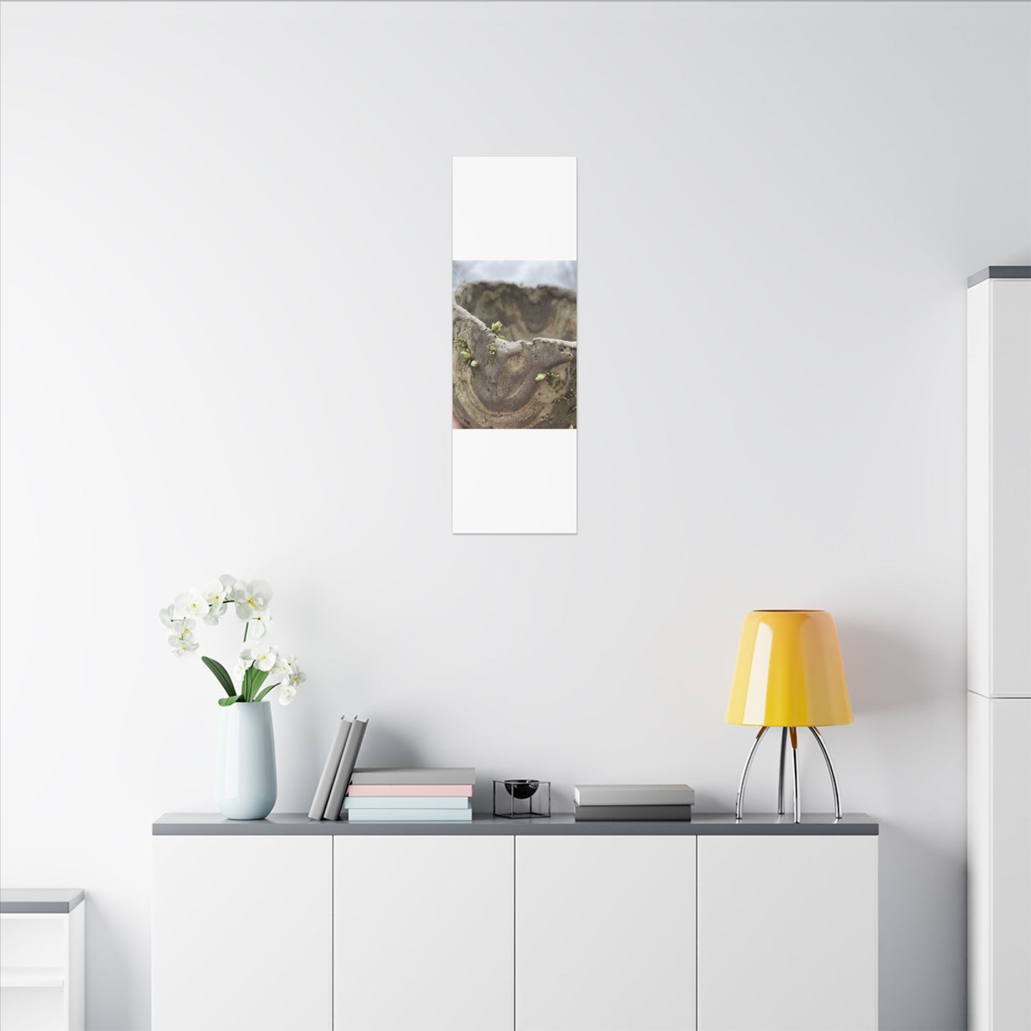 Overcast Ceramic Bowl Canvas Art - Japandi Fukinsei