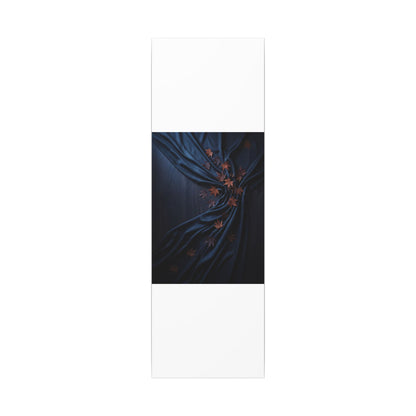 Silk Drape Autumn Canvas Art | Dark Japandi Sophisticated Design
