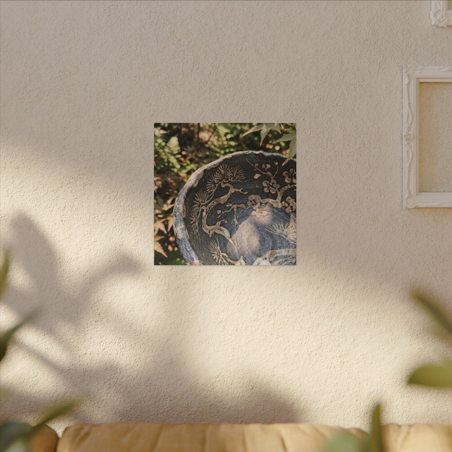 Ceramic Bowl Canvas Art | Summer Japandi Japanese Pattern Art
