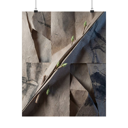 Moonlight Paper Fold Wall Art Print - Japandi Datsuzoku Art Print