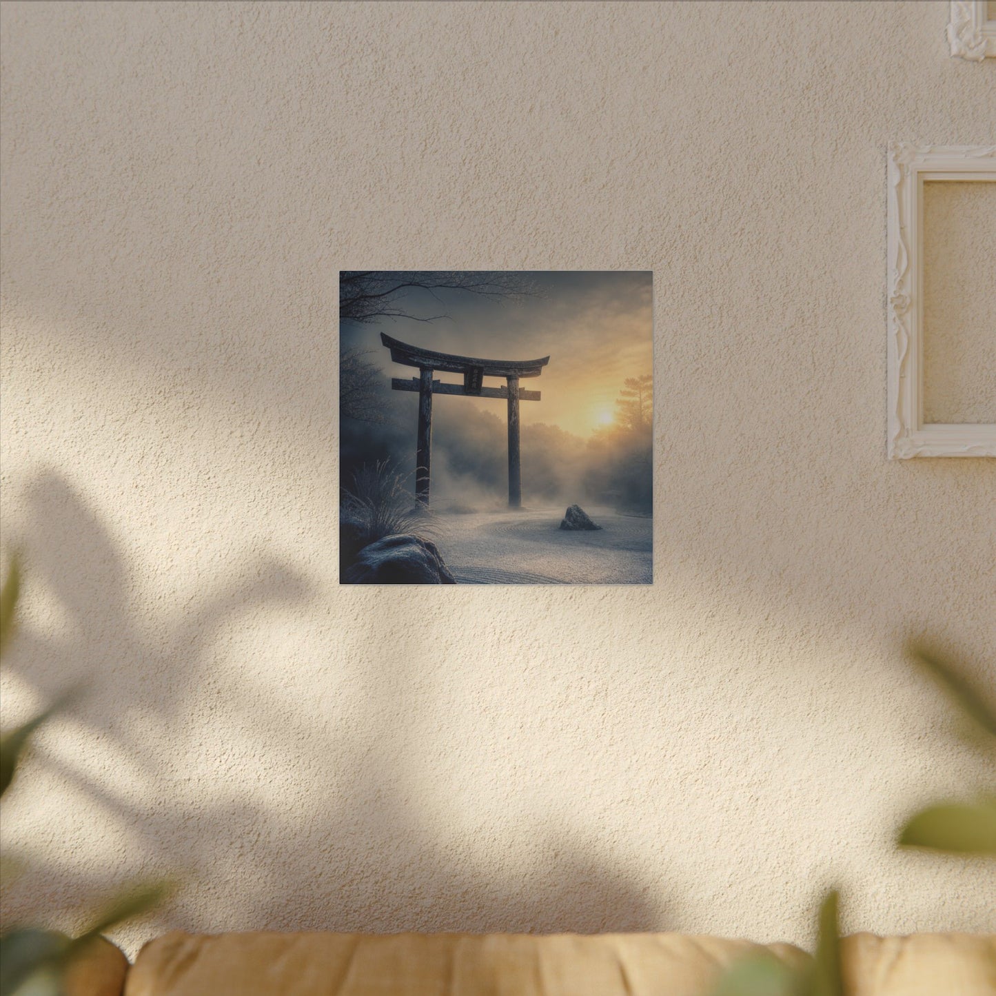 Zen Torii Gate in Golden Hour | Karesansui Canvas Art