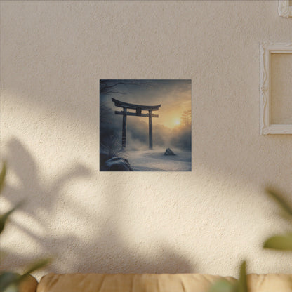 Zen Torii Gate in Golden Hour | Karesansui Canvas Art